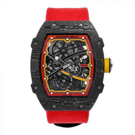 red and black richard mille